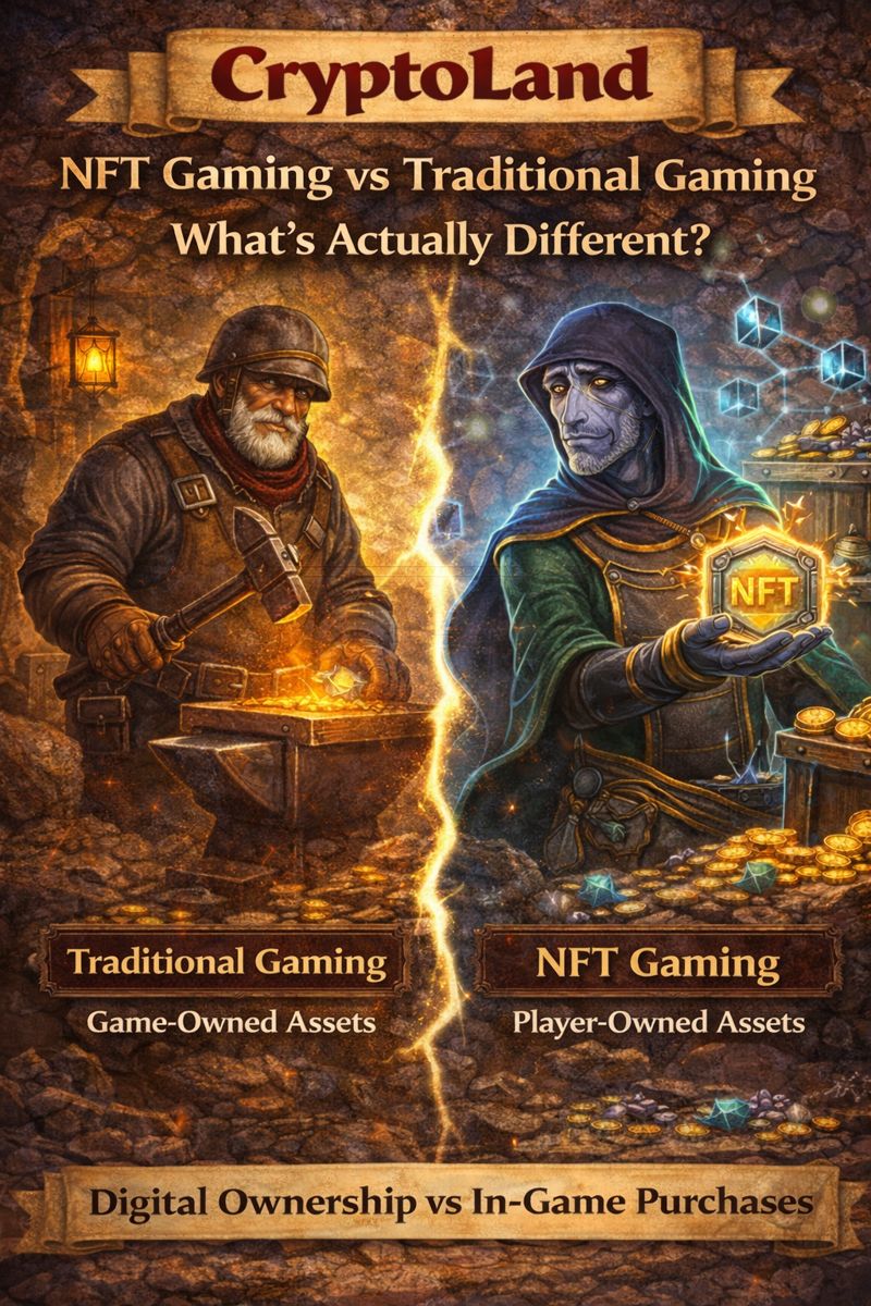 nft gaming vs traditional